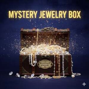 1/2 lb Jewelry Lot - Reseller Mystery Box of Wearable Costume/Fashion Jewelry